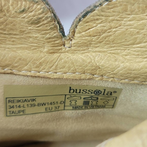 BUSSOLA Leather Ankle Bootie Size zipper - Picture 11 of 14